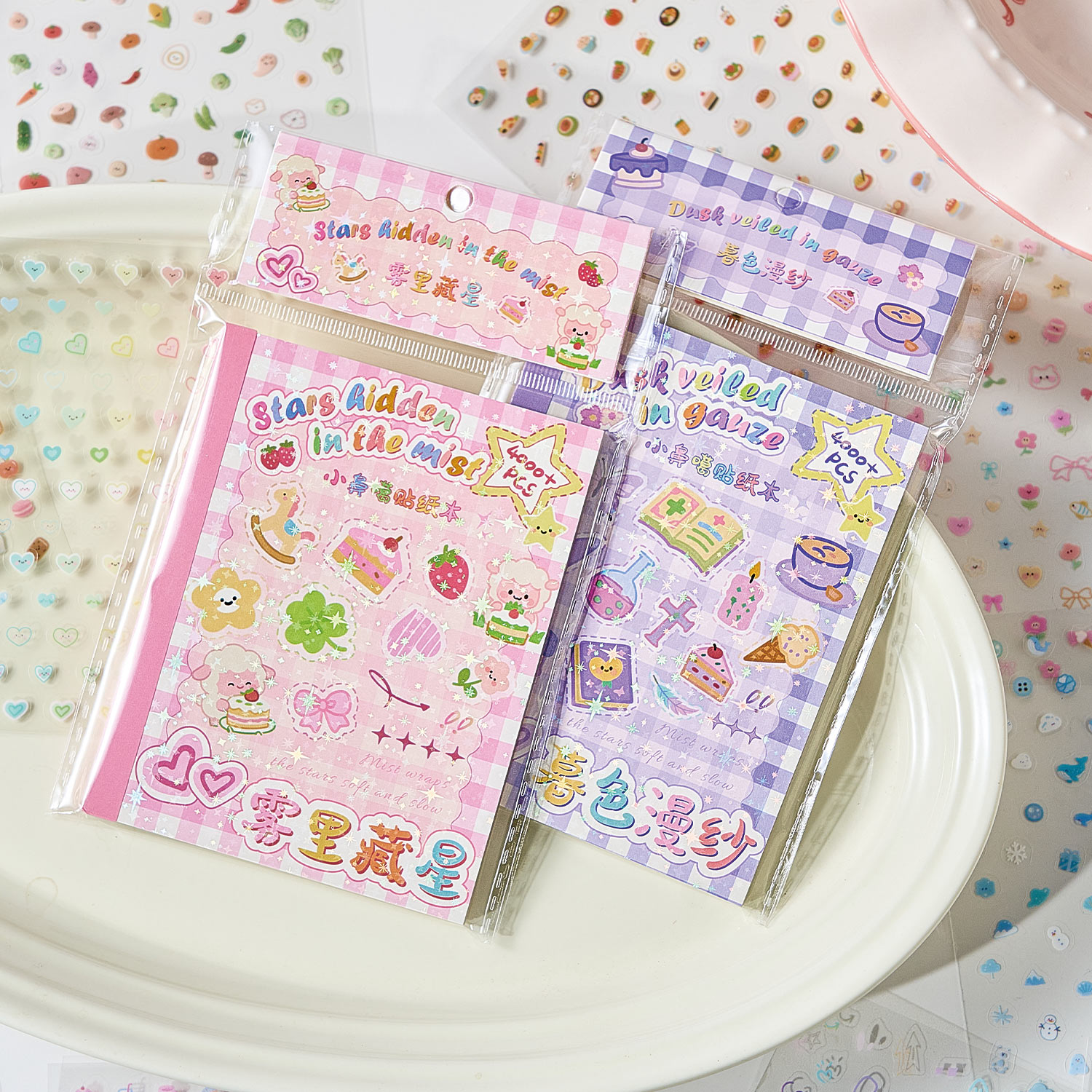 Nail Art Vintage - JCAC 32pcs/bag Kawaii 'Booger' Sticker Sheets
