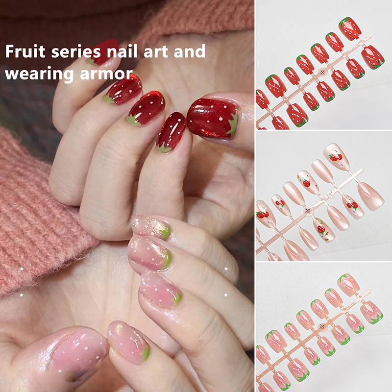 Nail Art Cat Eye Simple - 30Pcs Cat Eye False Nails Wearing