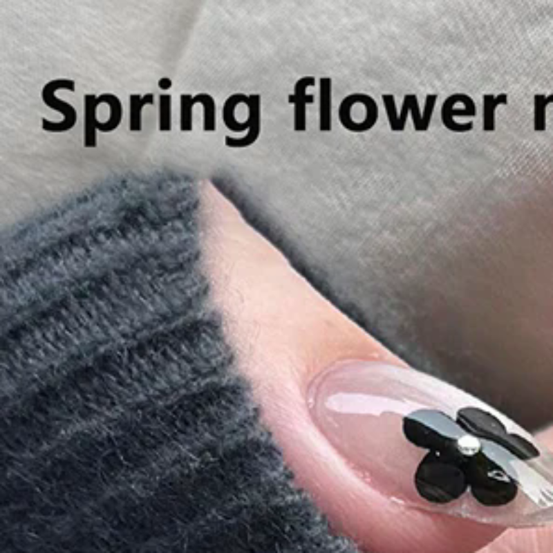 Nail Art Cat Eye Simple - 30Pcs False Nails Flower Design Wearable
