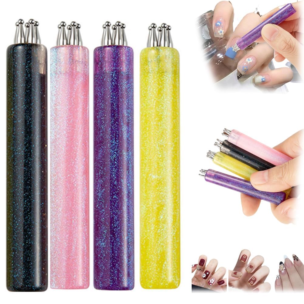 Nail Art One Stroke - 5 Petal Flower Nail Dotting Pen