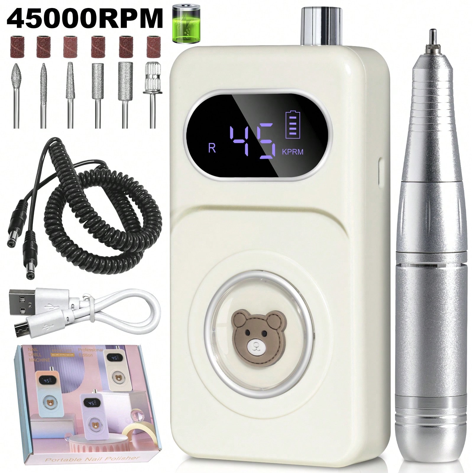 Nail Drill Machine - Professional Nail Drill Set Manicure Cutter