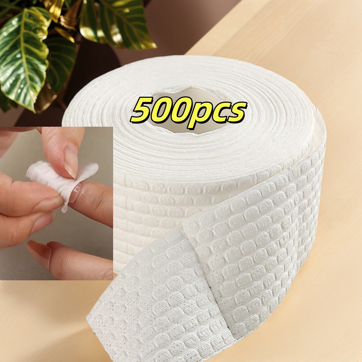 Nail Art Gel - 300/500Pcs/Roll Nail Cotton Wipes UV Gel