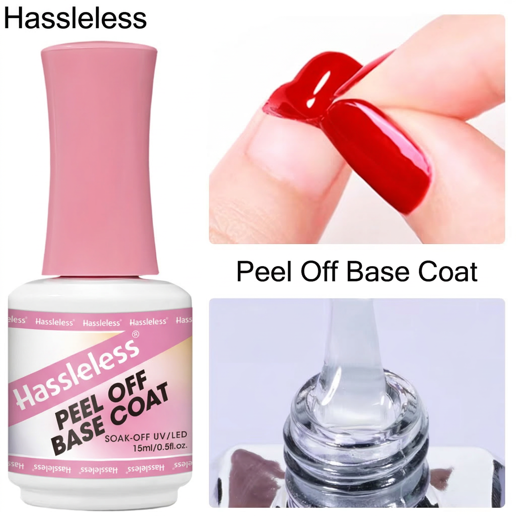 Peel Off Base Coat - Hassleless Peel Off Base Coat UV