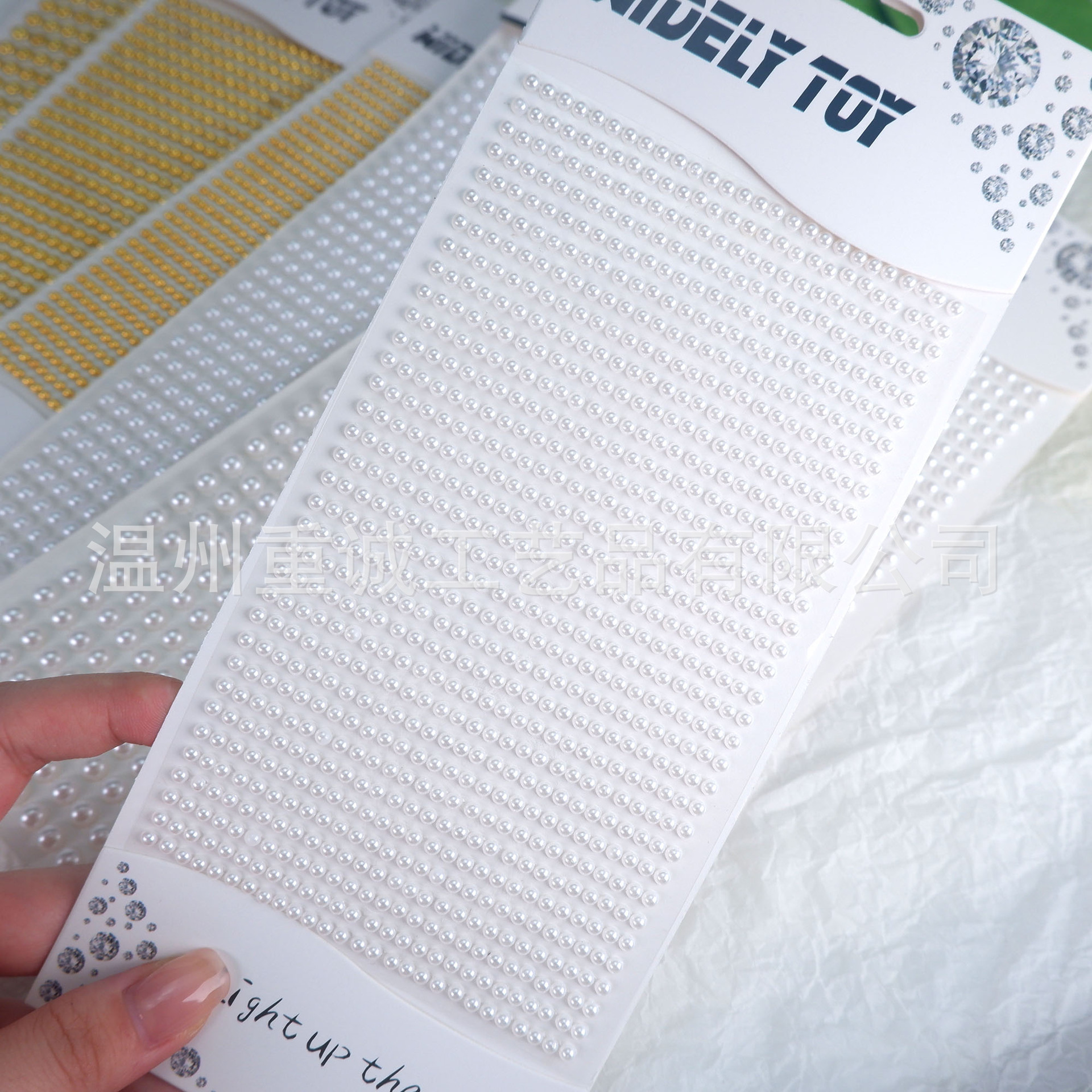 Rhinestone Nail Gem - Hot Selling Pearl Face Gems Stickers