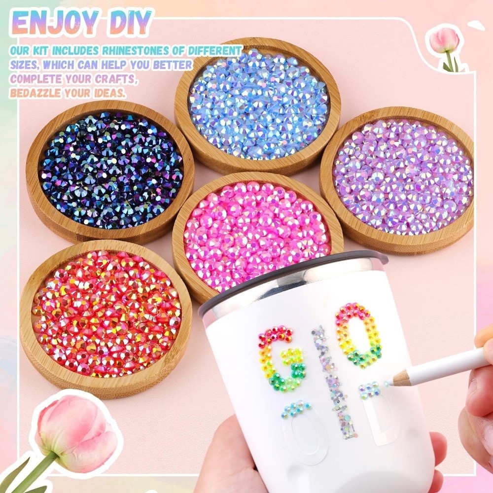 Rhinestone Nail Gem - Hot Multicolor Resin Rhinestone Kit DIY