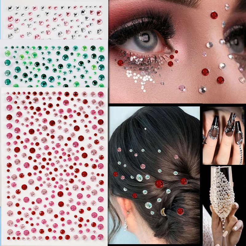 Multicolor Acrylic 3D Gem Stic - Rhinestone Nail Gem incelemesi ve fiyatı