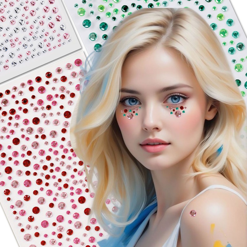 Multicolor Acrylic 3D Gem Stic - Rhinestone Nail Gem incelemesi ve fiyatı