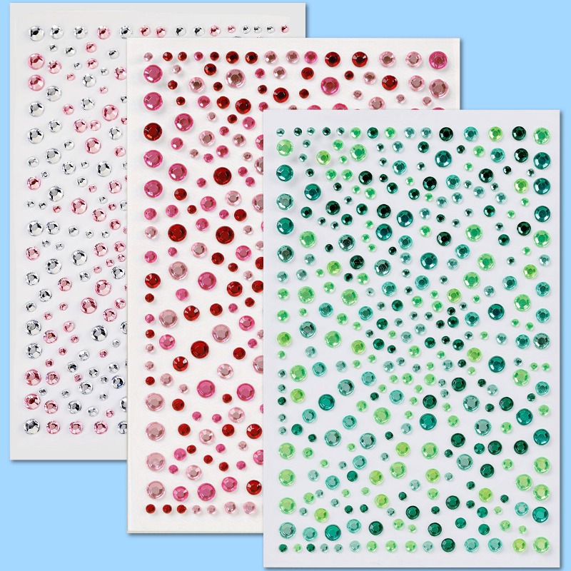 Multicolor Acrylic 3D Gem Stic - Rhinestone Nail Gem incelemesi ve fiyatı
