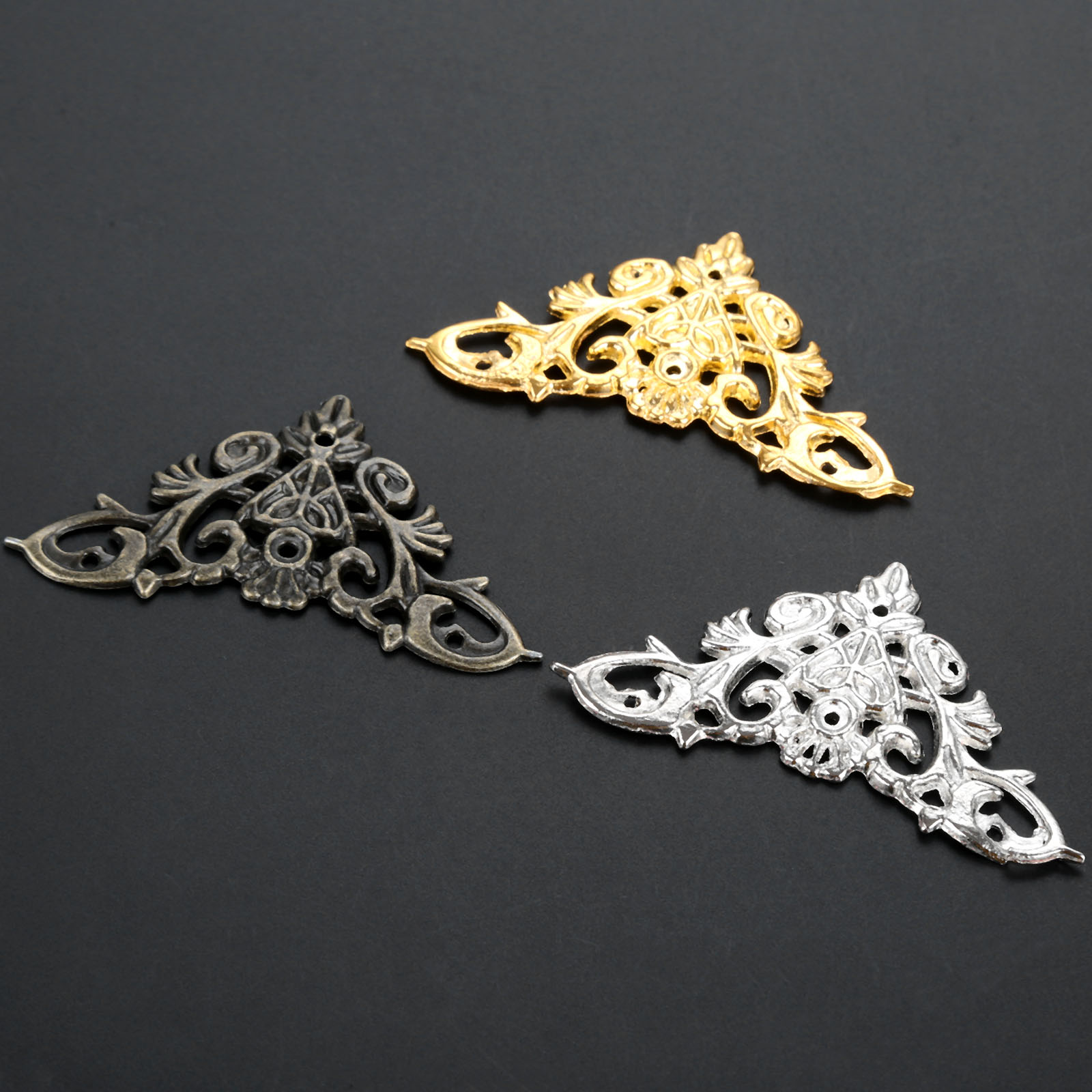 4pcs Hollow lace Corner Protec - Nail Art Vintage incelemesi ve fiyatı