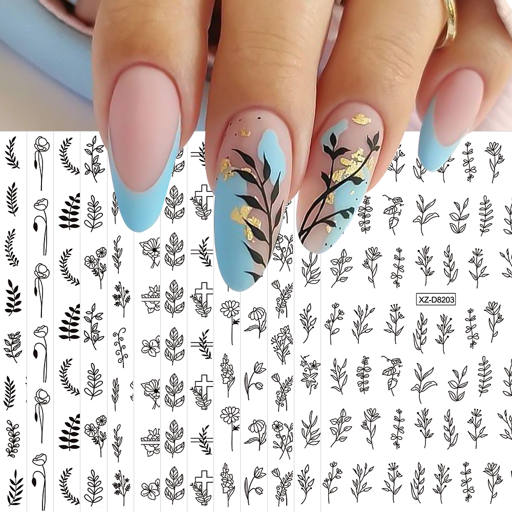12pcs 3D Vintage White Leaves  - Nail Art Vintage incelemesi ve fiyatı
