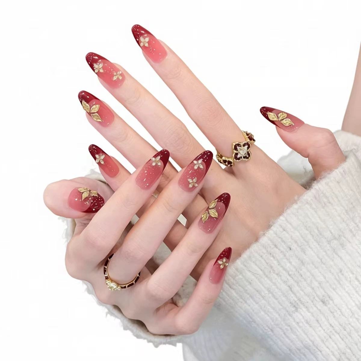 Sweet Cool Wine Red Gradient P - Nail Art Red incelemesi ve fiyatı