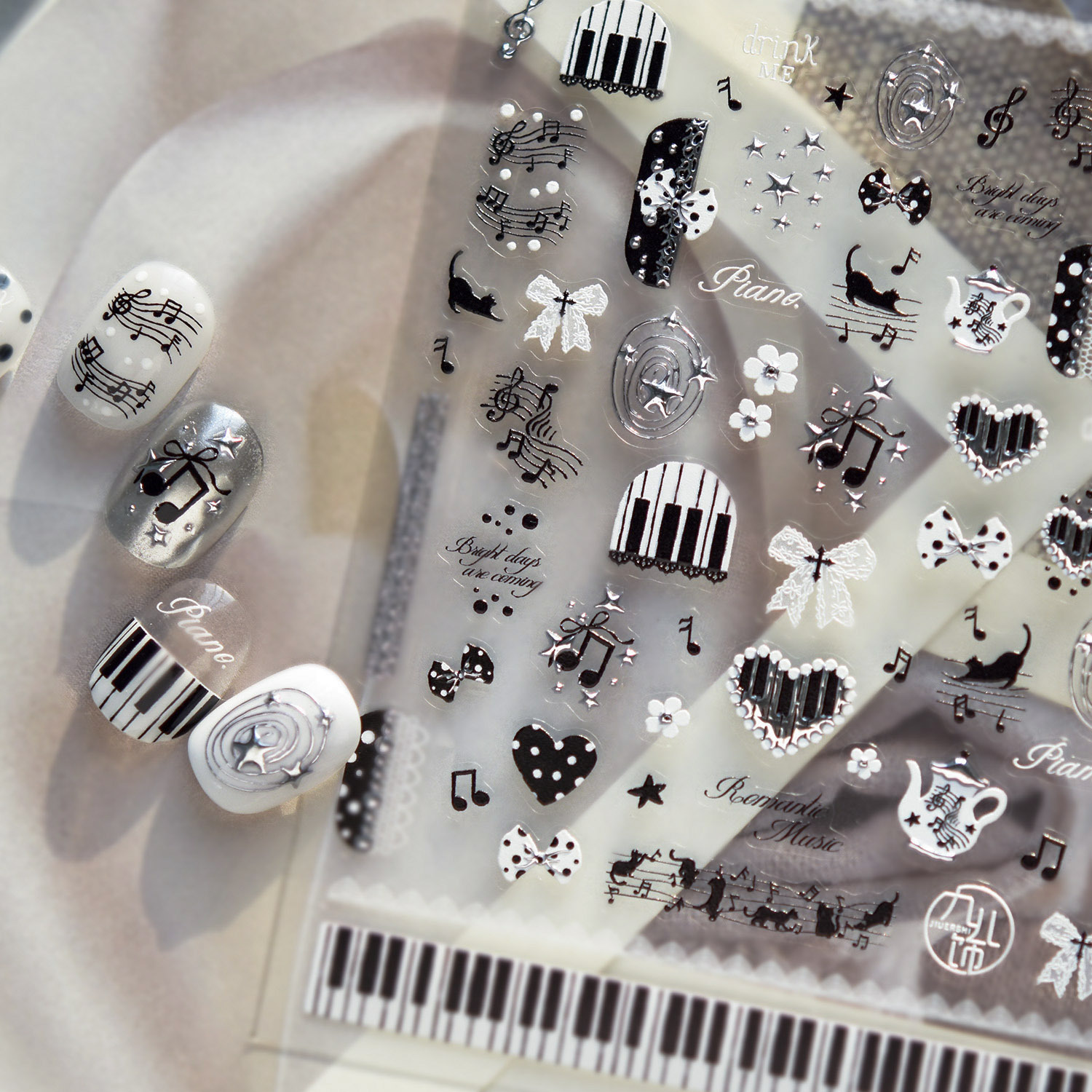 Vintage Music Theme Nail Stick - Nail Art Vintage incelemesi ve fiyatı