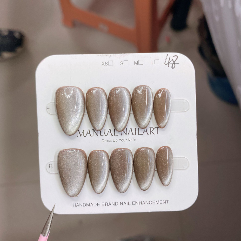 10pc French Almond Shape Cat's - Nail Art Emerald incelemesi ve fiyatı