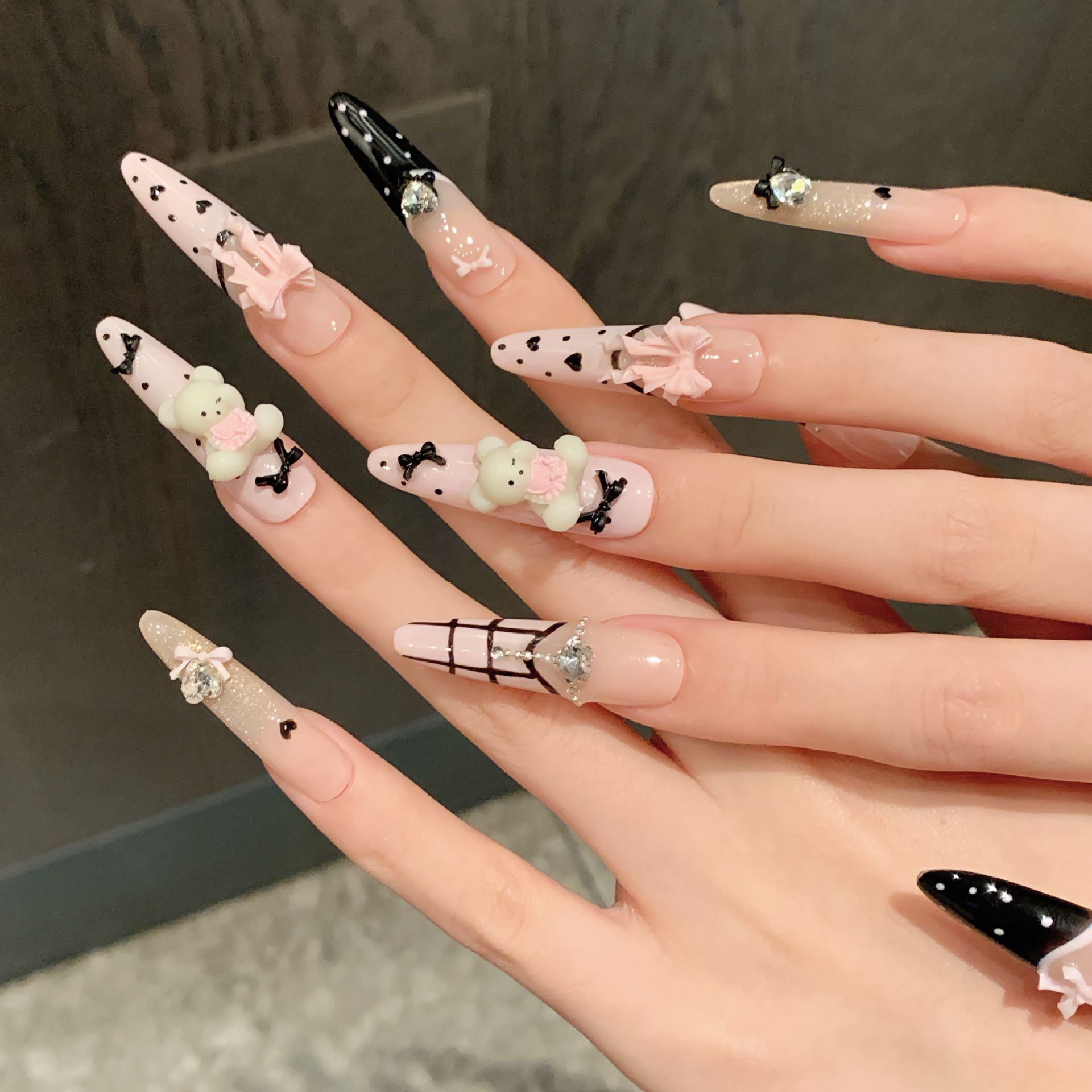 10pcs Pure Hand Pressed Stilet - Nail Art Emerald incelemesi ve fiyatı