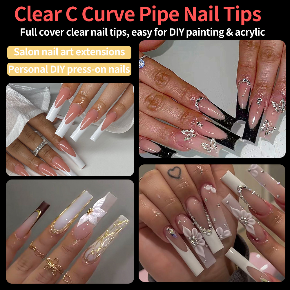 240pcs/Box XXL C Curve Straigh - Nail Art Xl incelemesi ve fiyatı