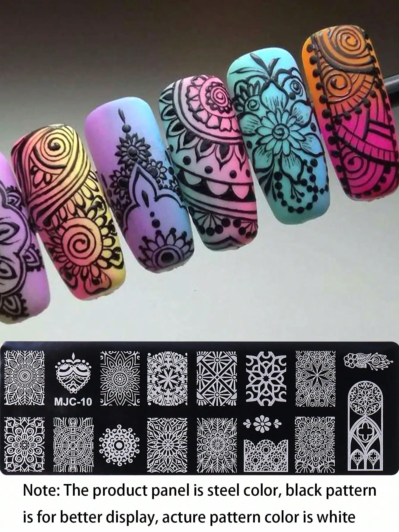 1pc Stainless Steel Lace Manda - Nail Art Vintage incelemesi ve fiyatı