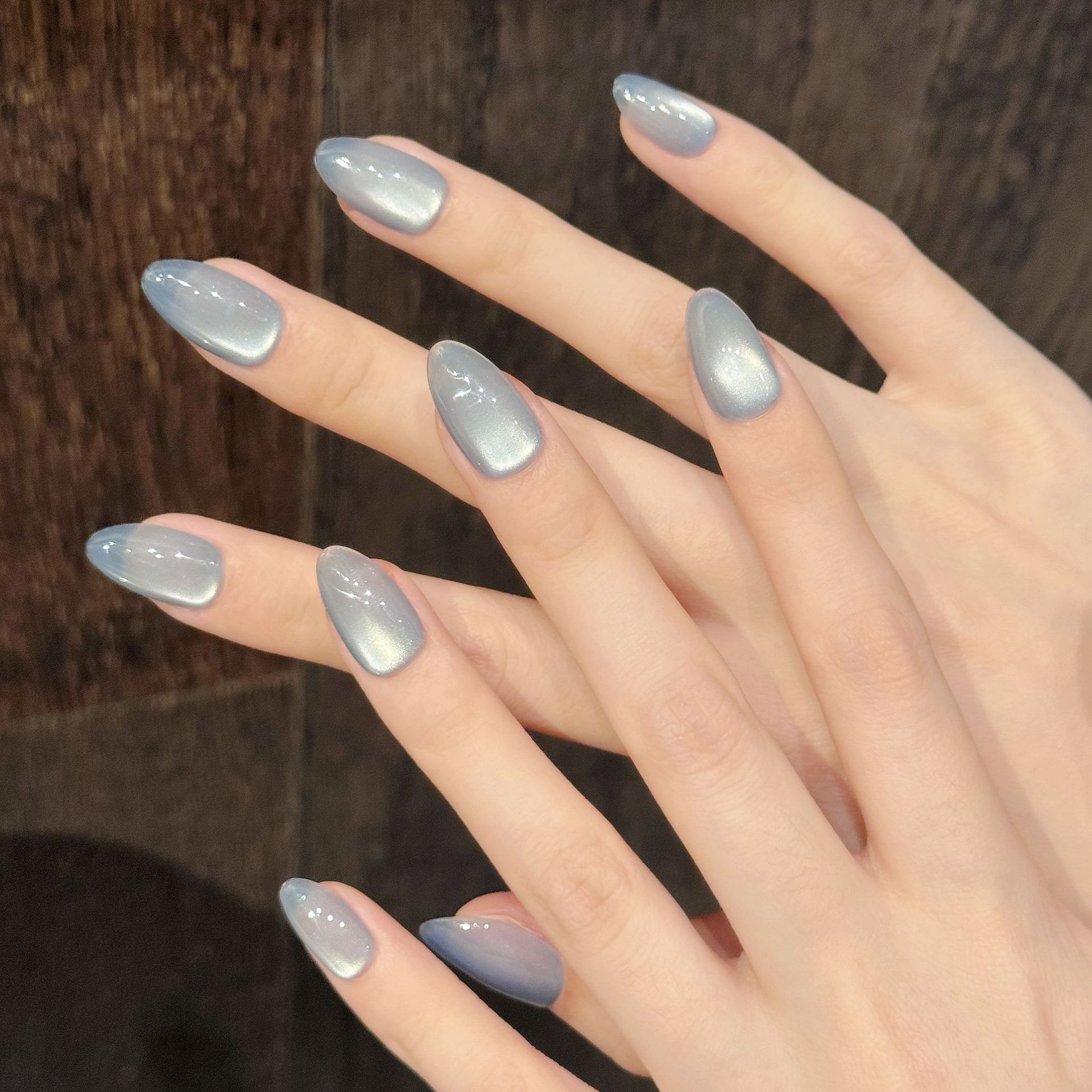 10Pcs Blue Cat Eye French Shor - Nail Art Cat Eye Simple incelemesi ve fiyatı