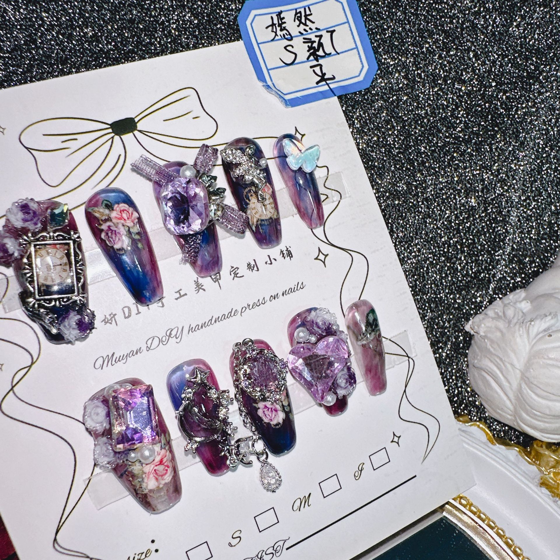 Handmade Vintage Court Nail Ar - Nail Art Vintage incelemesi ve fiyatı