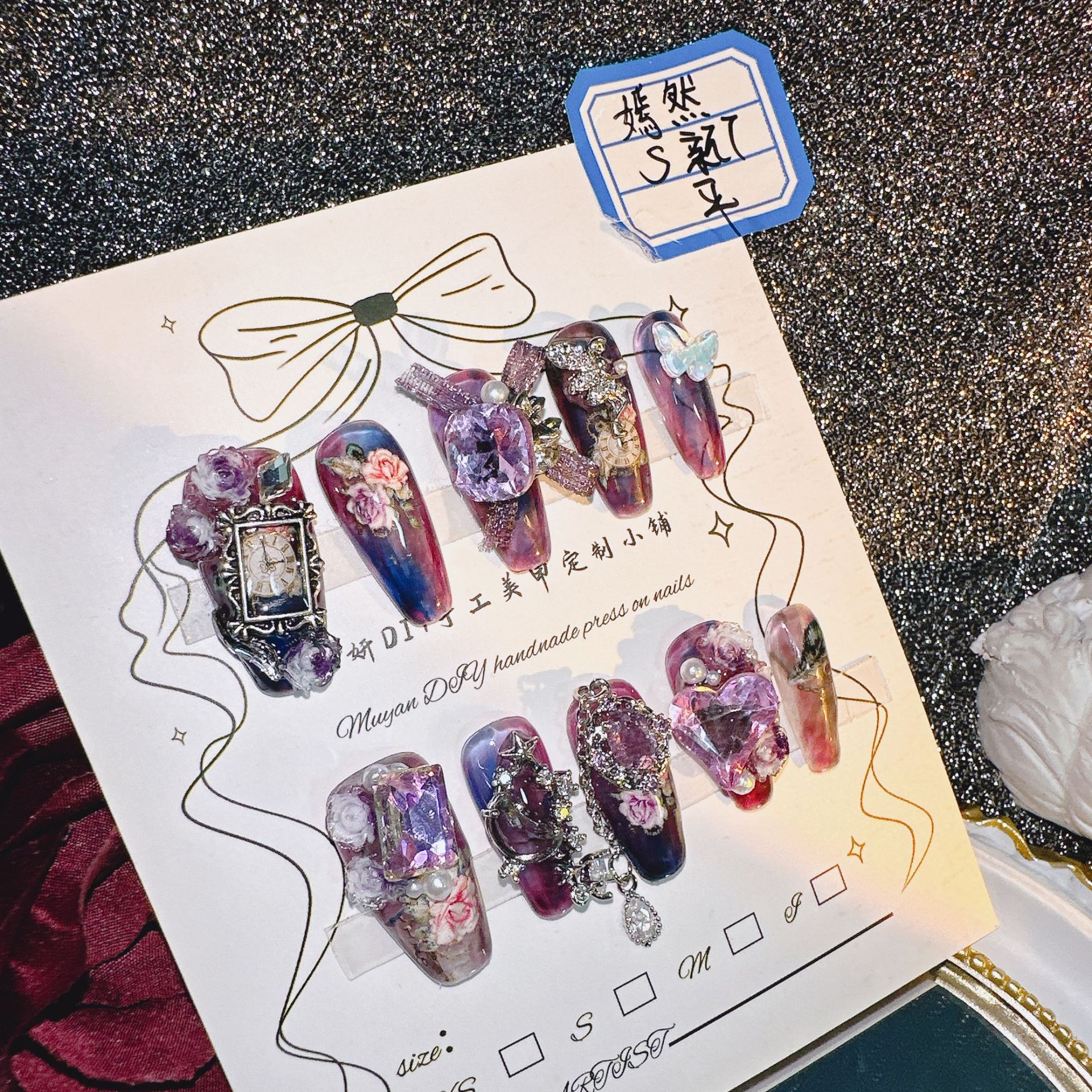 Handmade Vintage Court Nail Ar - Nail Art Vintage incelemesi ve fiyatı