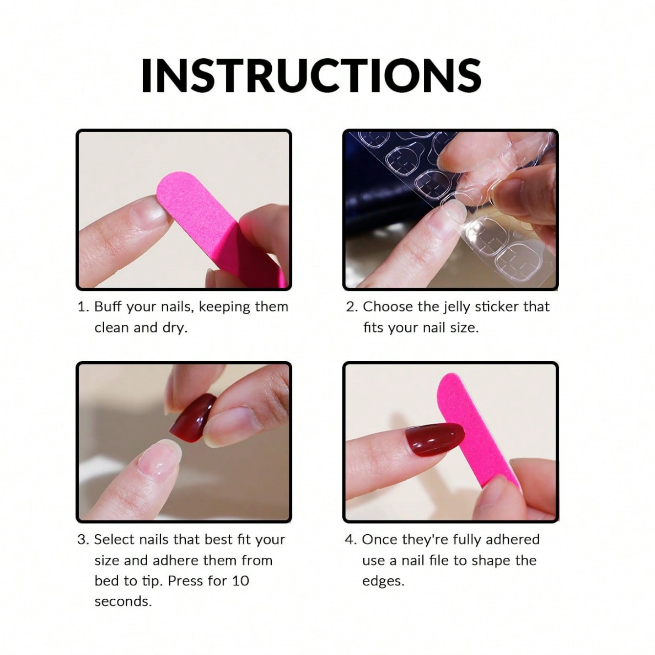 10 pieces of hand pressed oval - Nail Art Emerald incelemesi ve fiyatı