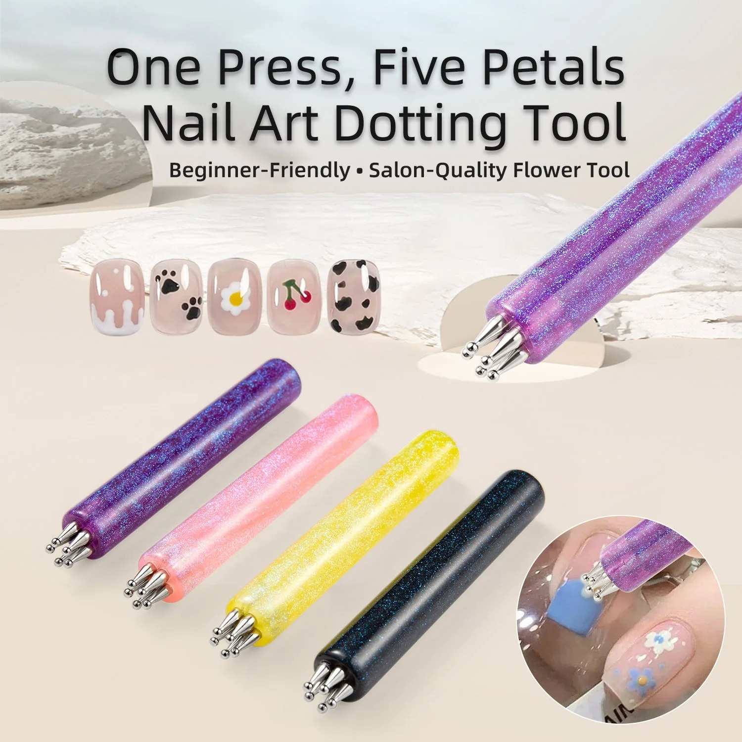 1pc Nail Art Pen with Flower T - Nail Art One Stroke incelemesi ve fiyatı