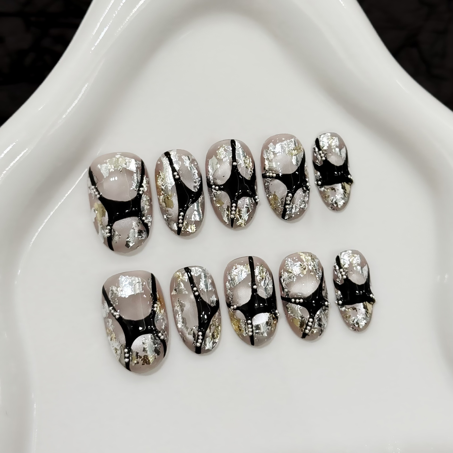 10pcs Pure Hand Pressed Short  - Nail Art Emerald incelemesi ve fiyatı