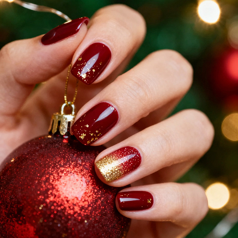 24pcs Wine Red Full Cover Nail - Nail Art Red incelemesi ve fiyatı