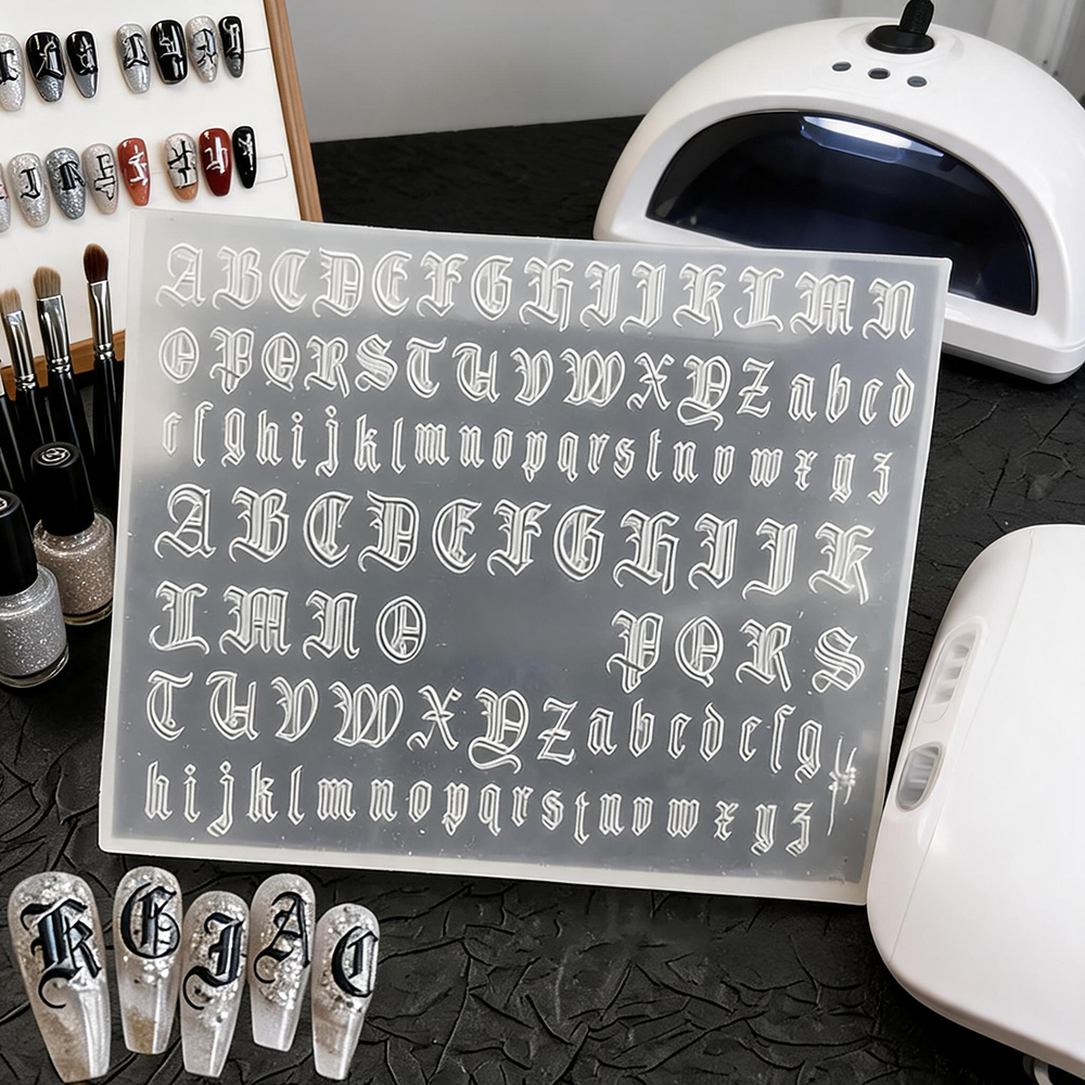 Vintage Alphabet Nail Art Mold - Nail Art Vintage incelemesi ve fiyatı