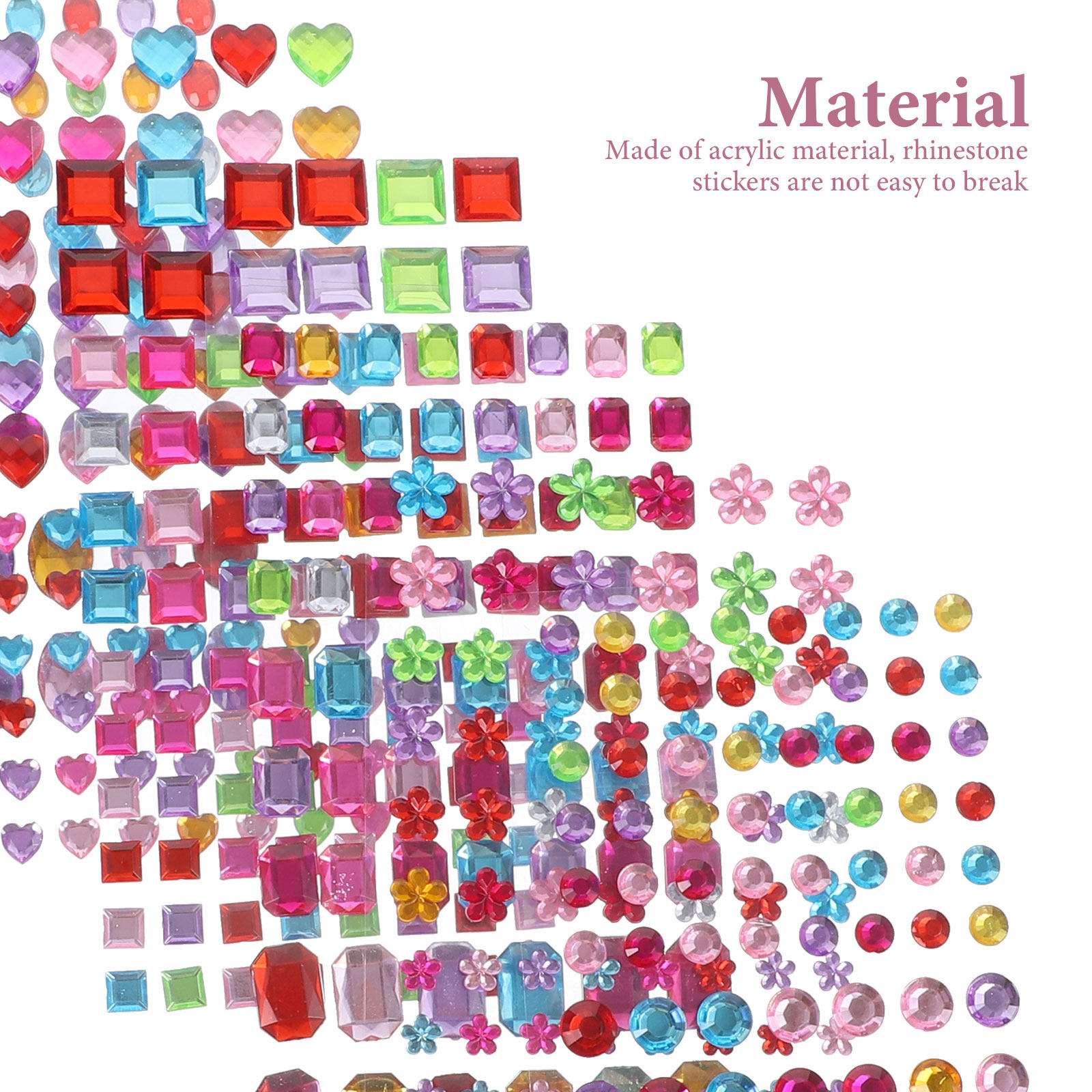 12 Sheets Acrylic Rhinestone S - Rhinestone Nail Gem incelemesi ve fiyatı