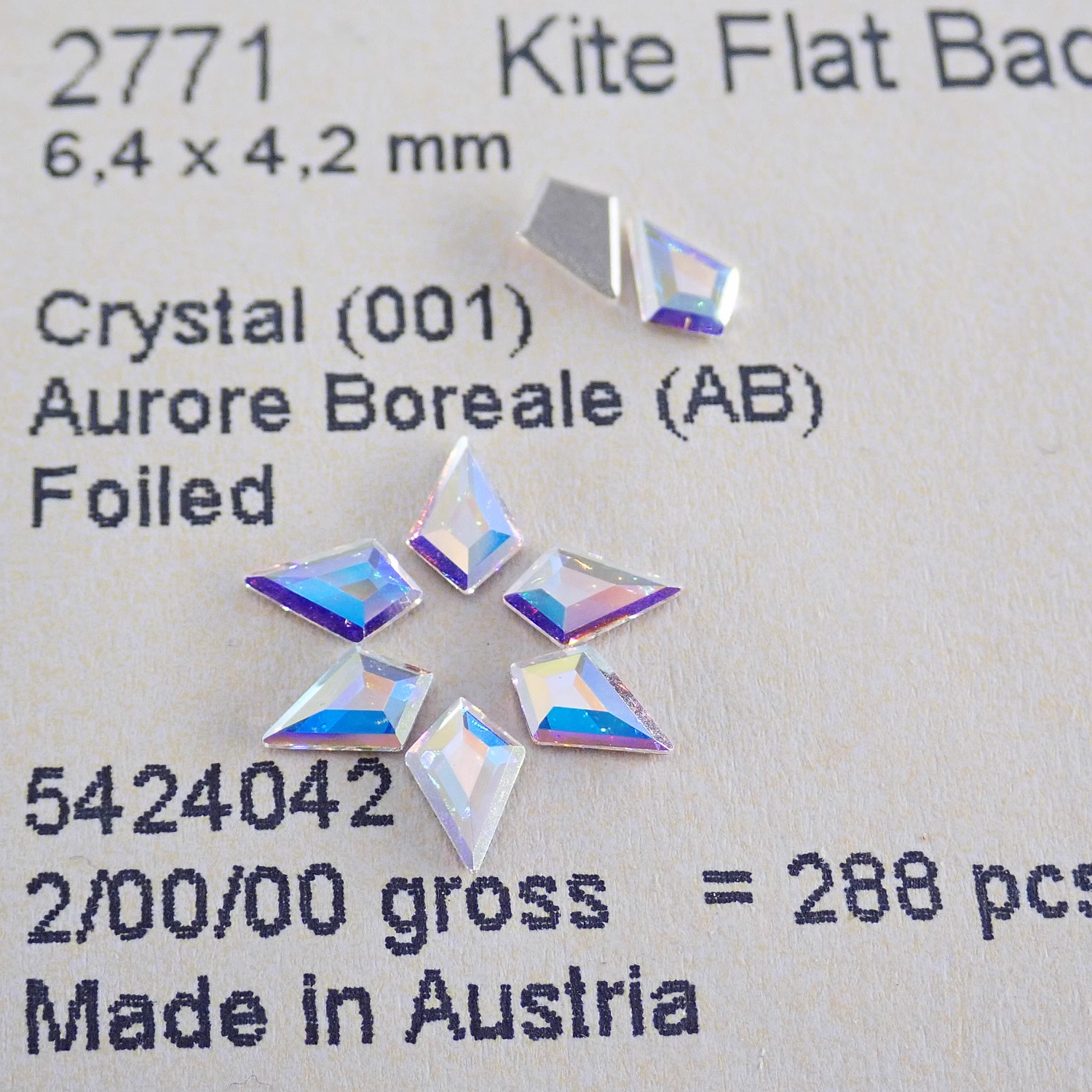 2771 Kite Flat Back No Hotfix  - Nail Art Emerald incelemesi ve fiyatı