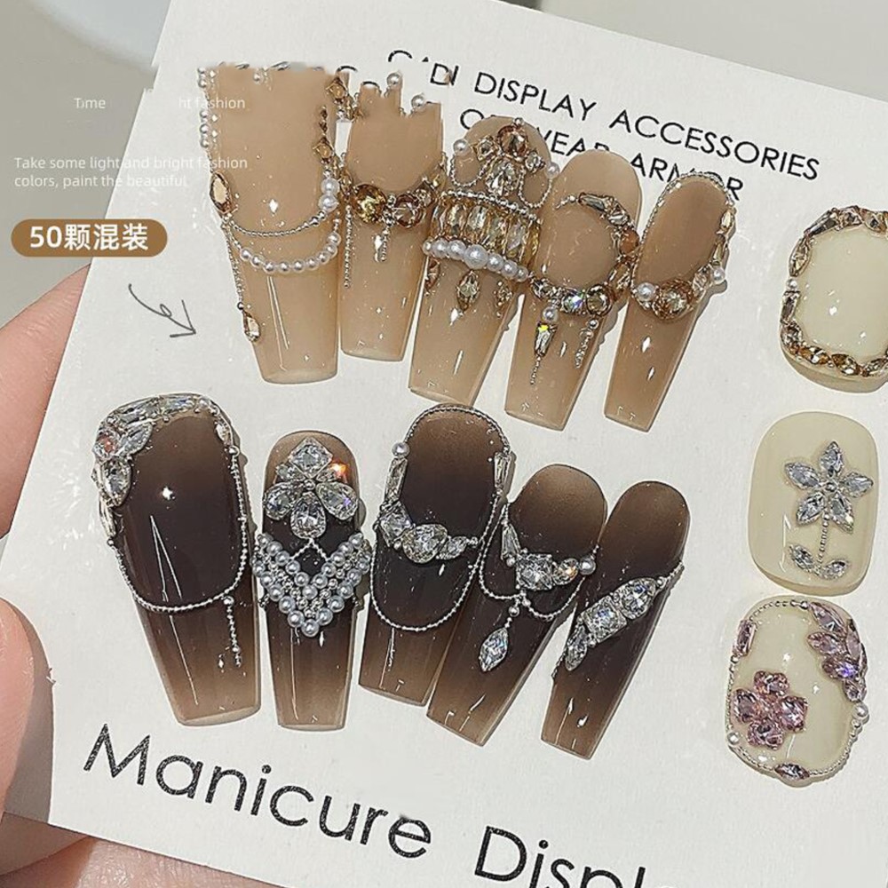 50Pcs Mixed Size Flat Bottom Z - Rhinestone Nail Gem incelemesi ve fiyatı