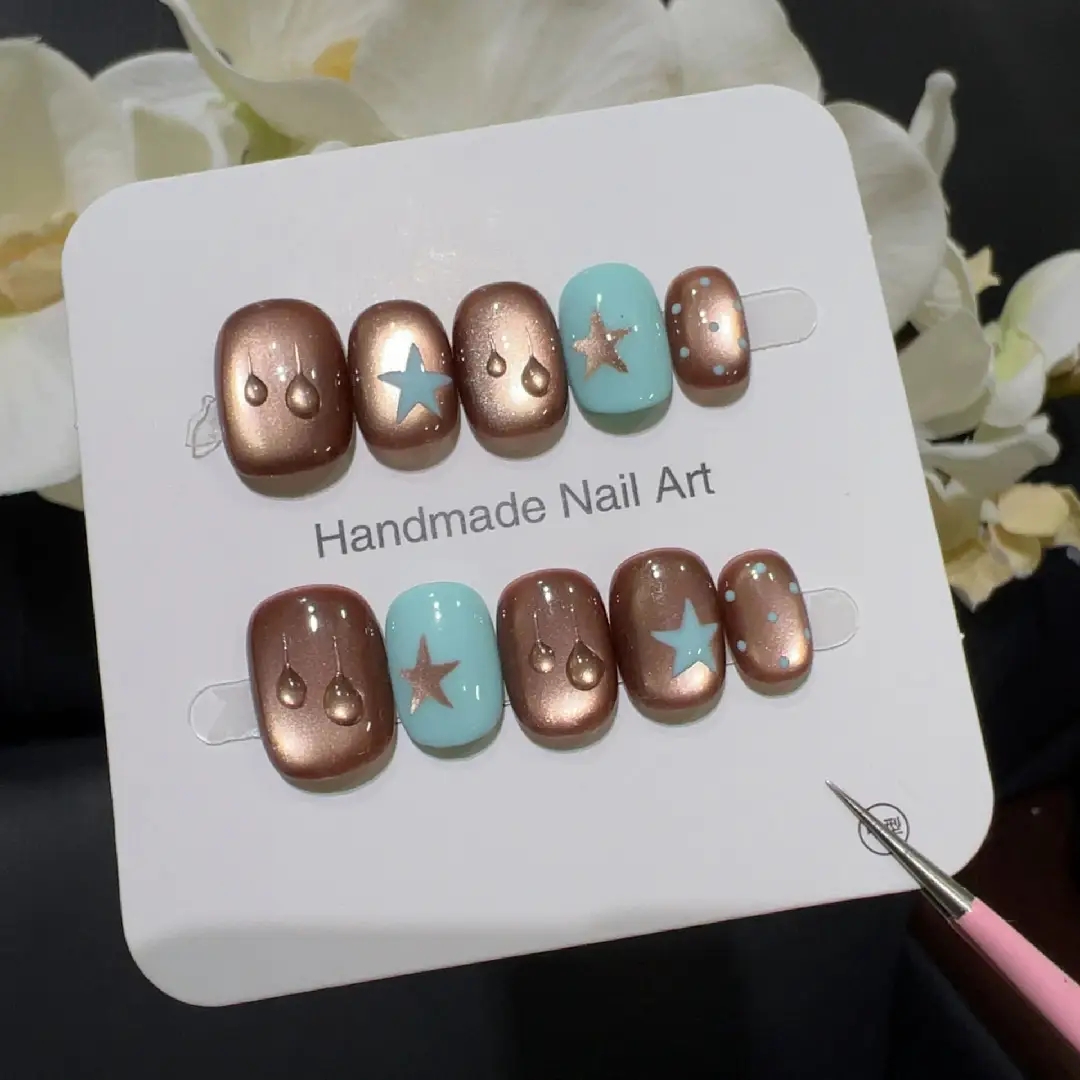 10pcs high-end Small brown wat - Nail Art Emerald incelemesi ve fiyatı