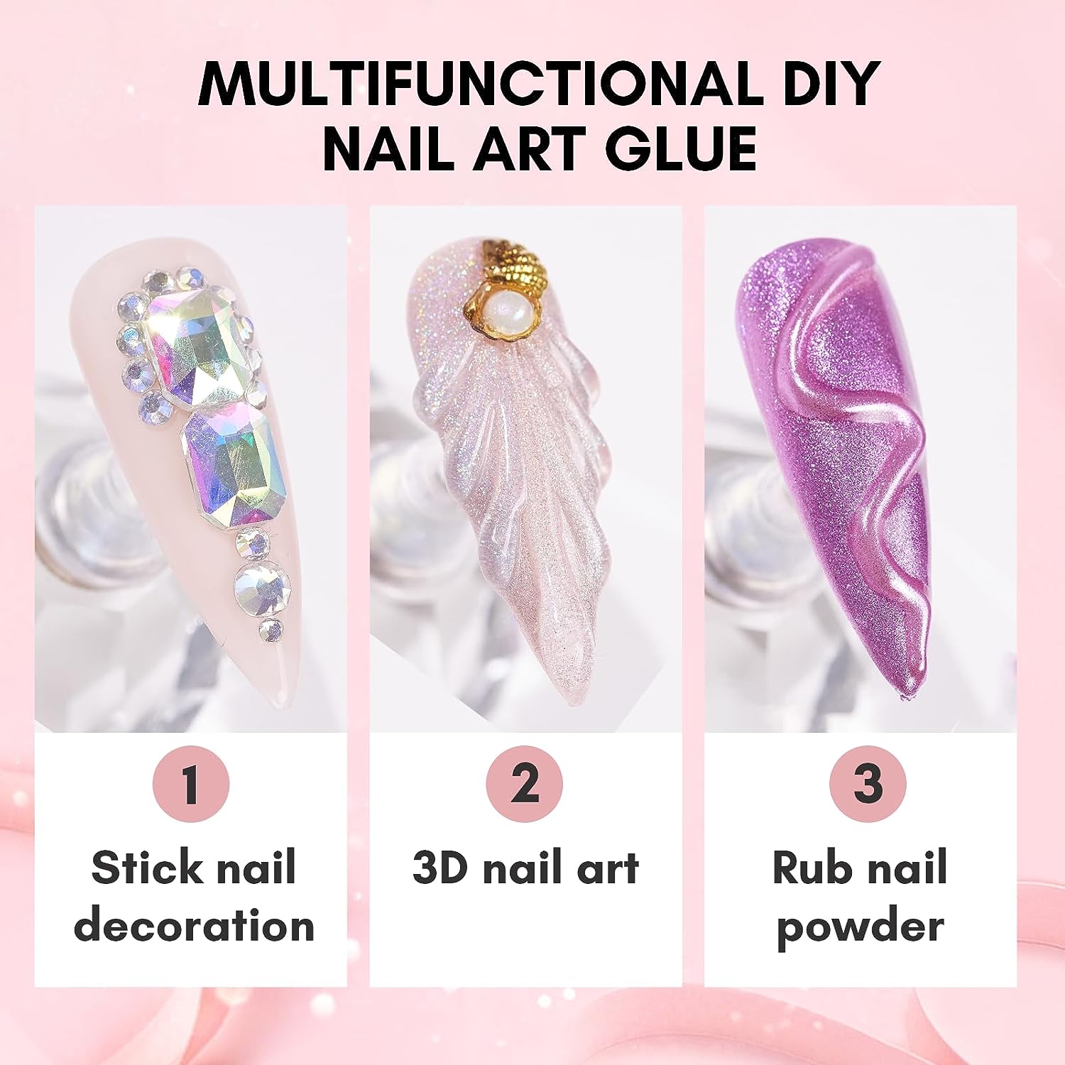 1pc Nail Rhinestone Glue Gel f - Rhinestone Nail Gem incelemesi ve fiyatı