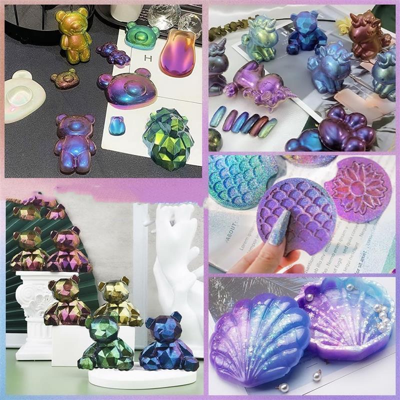 3g Chameleon Mica Powder Epoxy - Nail Art Emerald incelemesi ve fiyatı
