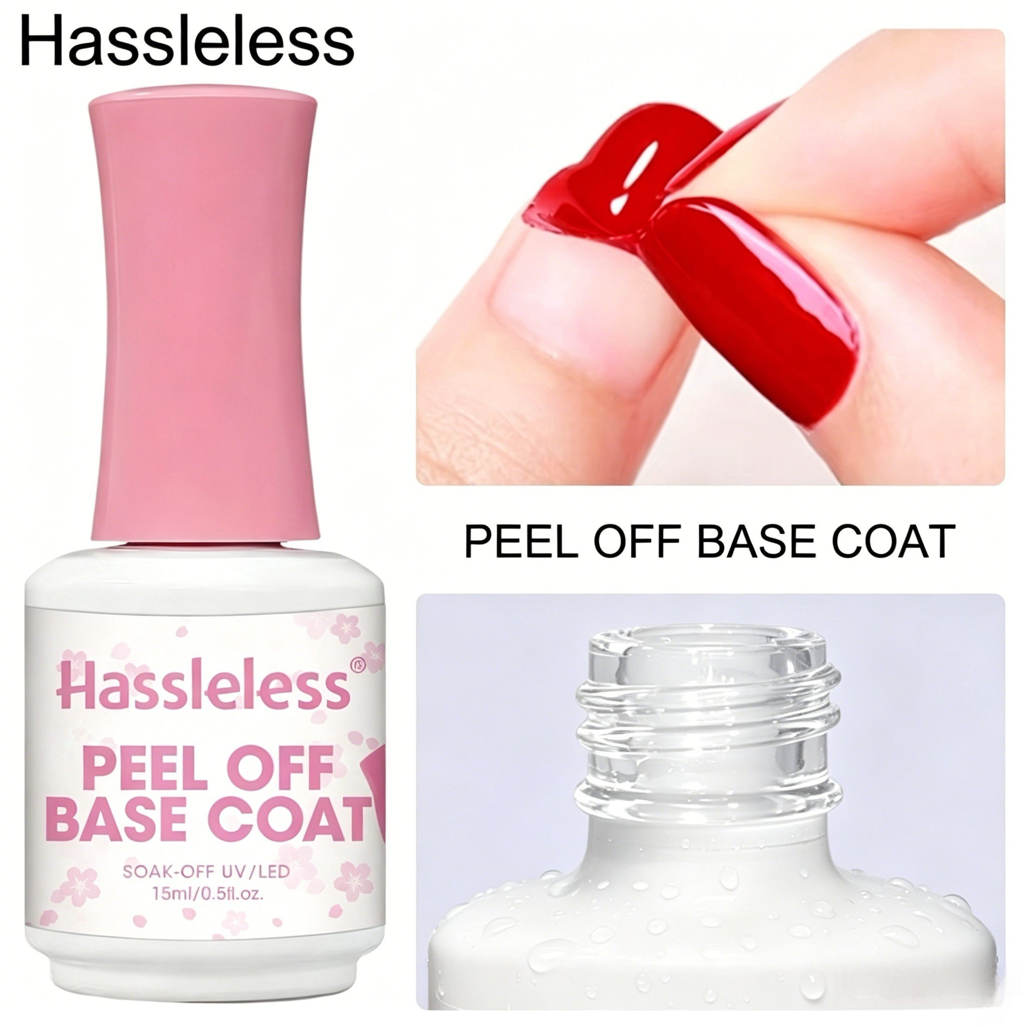 Hassleless 1pcs 15ml, peelable - Peel Off Base Coat incelemesi ve fiyatı