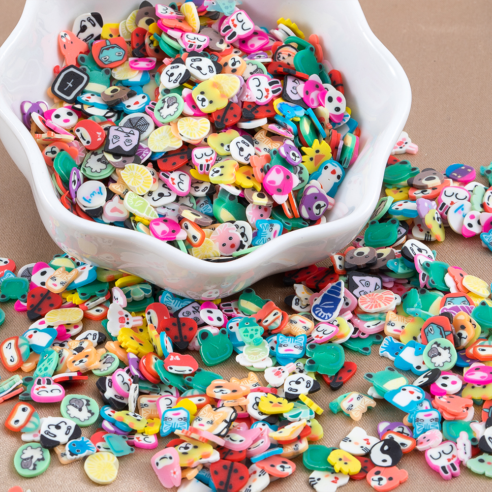 1000pcs Mix Fruit Soft Clay Sl - Nail Art Emerald incelemesi ve fiyatı