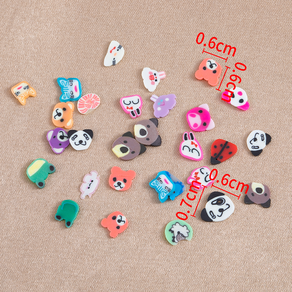 1000pcs Mix Fruit Soft Clay Sl - Nail Art Emerald incelemesi ve fiyatı