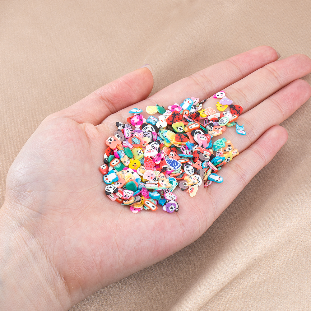 1000pcs Mix Fruit Soft Clay Sl - Nail Art Emerald incelemesi ve fiyatı