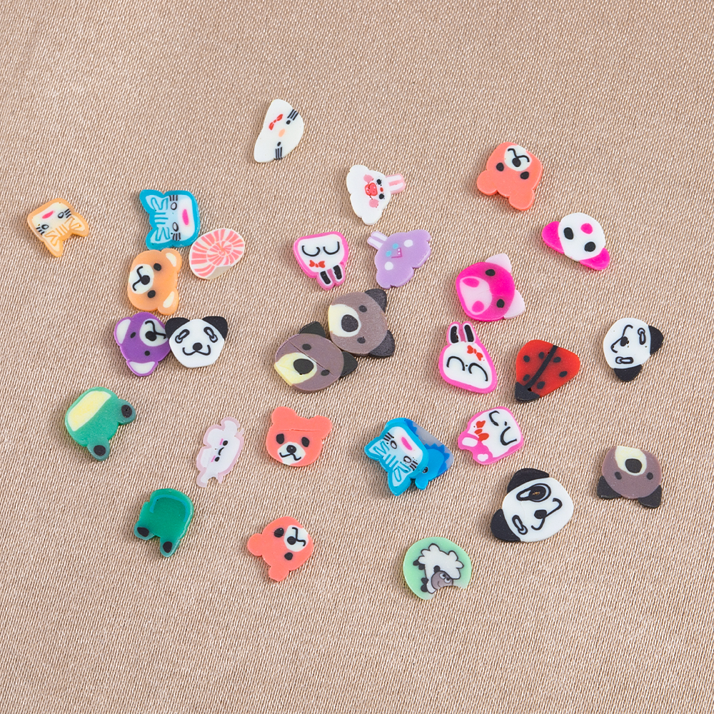 1000pcs Mix Fruit Soft Clay Sl - Nail Art Emerald incelemesi ve fiyatı