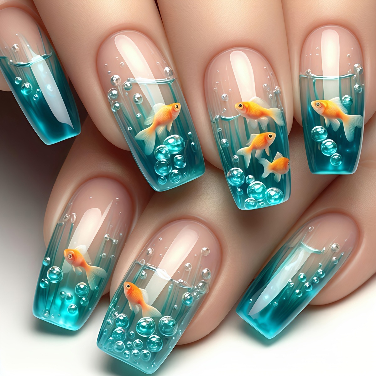 Medium long Square fake nails  - Nail Art Red incelemesi ve fiyatı