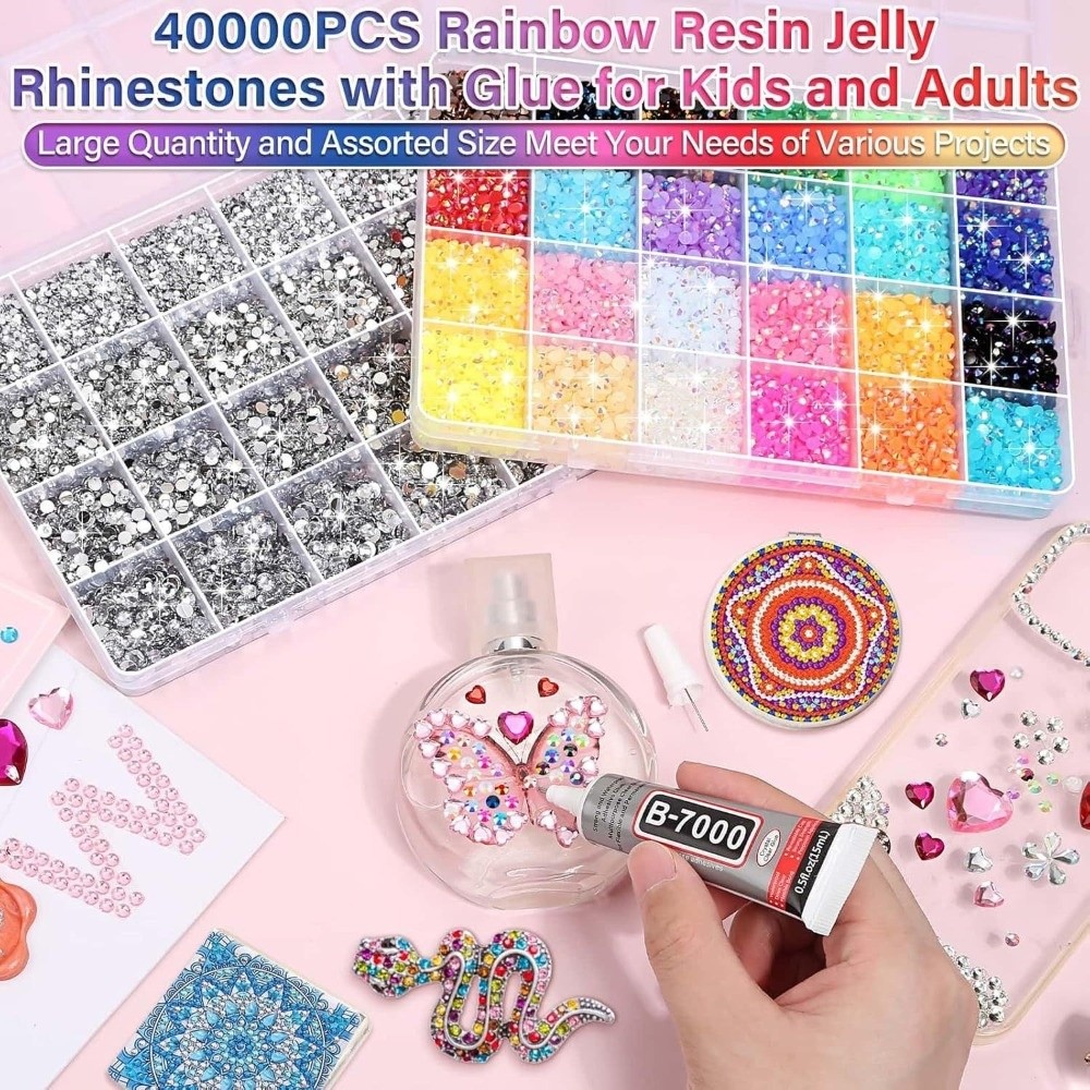 Multicolor Resin Rhinestone Ki - Rhinestone Nail Gem incelemesi ve fiyatı