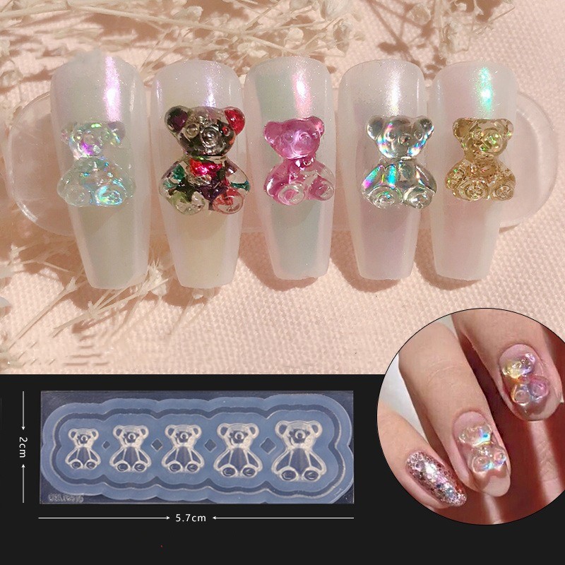 SNASAN Cute Butterfly Bow Bear - Nail Art Emerald incelemesi ve fiyatı
