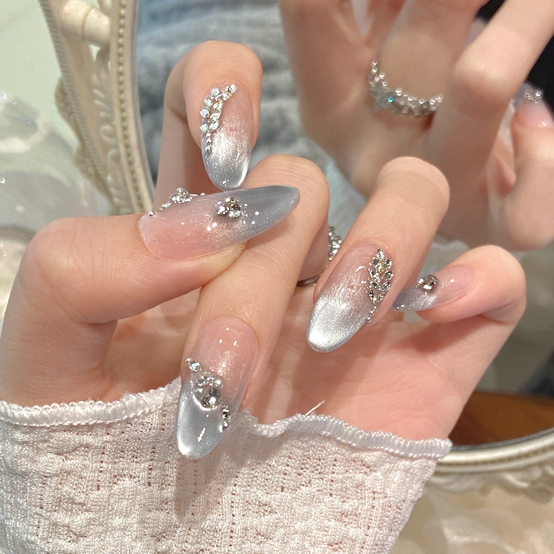 10pcs Pure Hand Pressed Medium - Nail Art Emerald incelemesi ve fiyatı