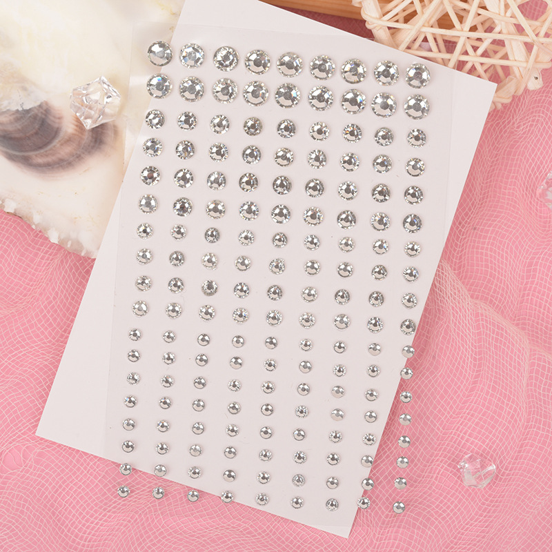 White Rhinestones 2mm 3mm 4mm  - Rhinestone Nail Gem incelemesi ve fiyatı