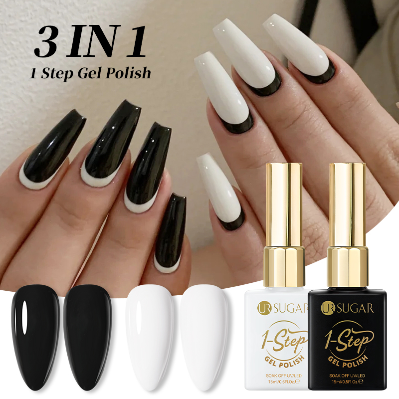 UR SUGAR 15ml Black White 1-st - Nail Art One Stroke incelemesi ve fiyatı