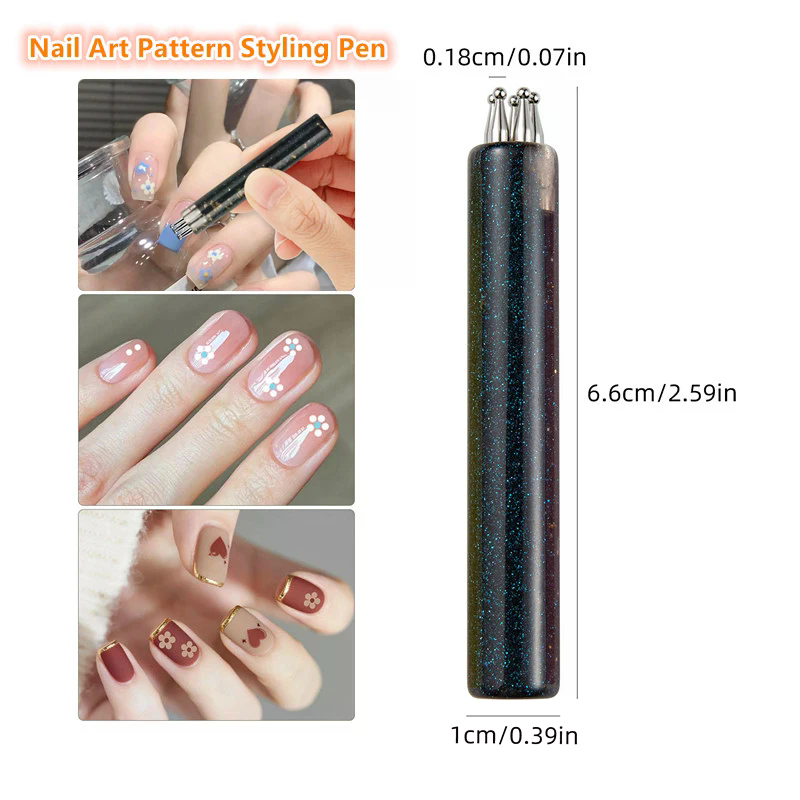 5 Petal Flower Nail Dotting Pe - Nail Art One Stroke incelemesi ve fiyatı