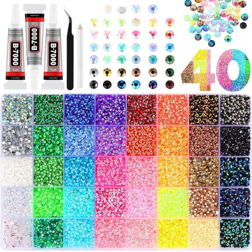 Multicolor Resin Rhinestone Ki - Rhinestone Nail Gem incelemesi ve fiyatı