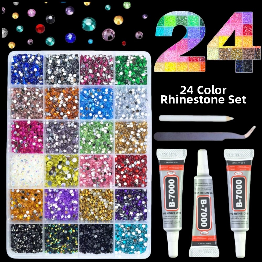 Multicolor Resin Rhinestone Ki - Rhinestone Nail Gem incelemesi ve fiyatı