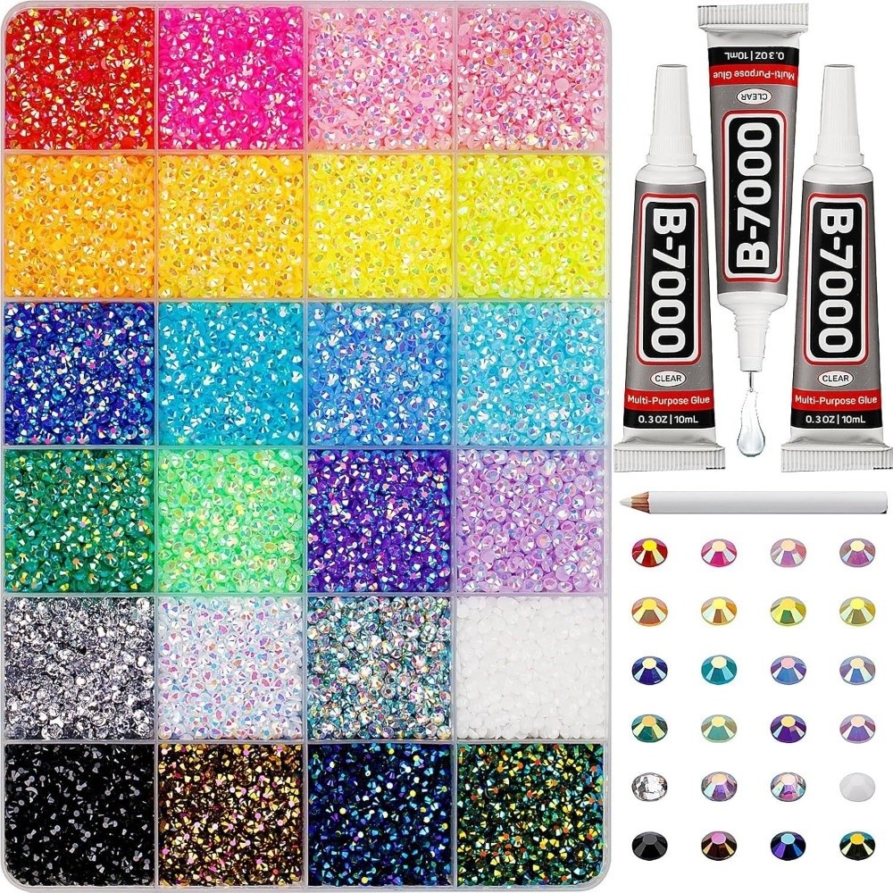 Multicolor Resin Rhinestone Ki - Rhinestone Nail Gem incelemesi ve fiyatı