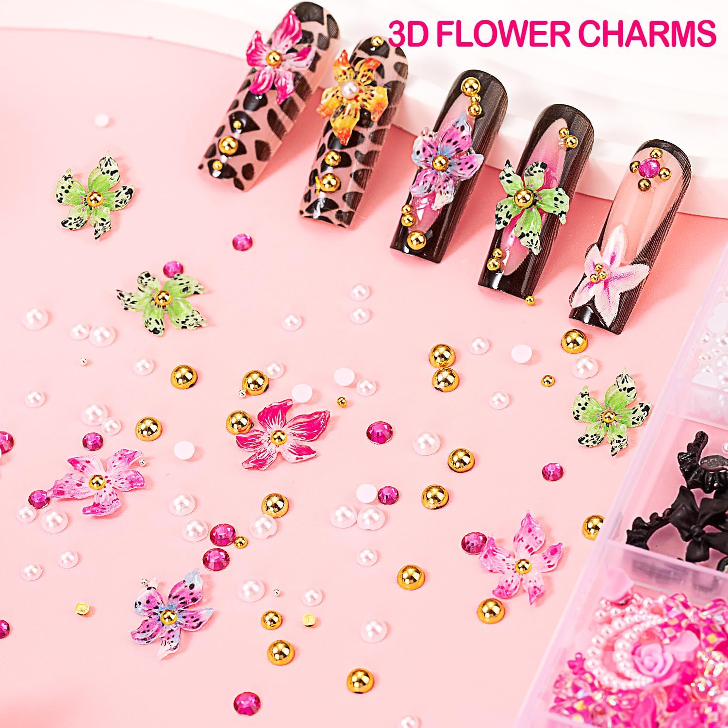 8000pcs 3D Nail Charms & Gems  - Rhinestone Nail Gem incelemesi ve fiyatı